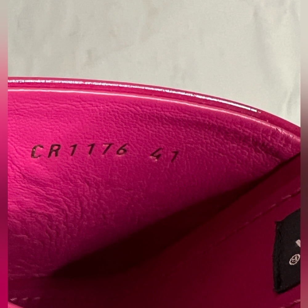 Dolce & Gabbana Fuchsia CIABATTA TACCO with Gold Interlocking Heels SZ 41EU/11US - Picture 13 of 15